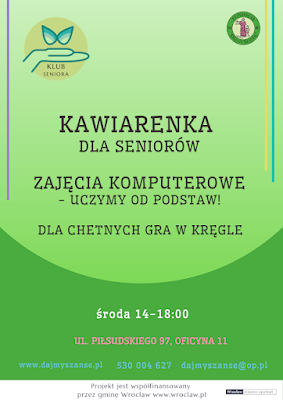 przedstawienie planu projektu kawiarenki dla seniora